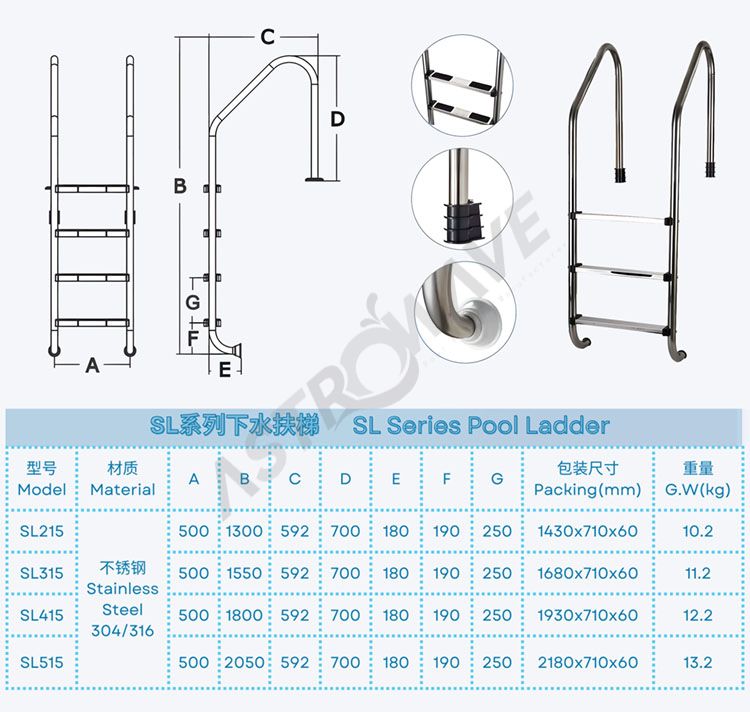 pool stainless steel ladder pool stainless steel ladder