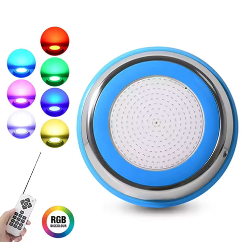 Waterproof Remote Control Stainless Steel Underwater LED Swimming Pool Light