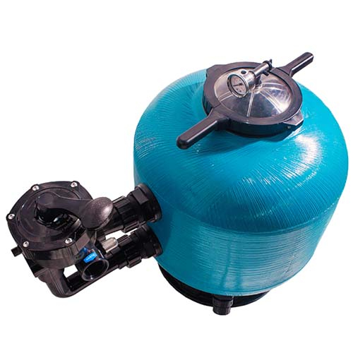Fiberglass Sand Filter Swimming Pool Filtration Equipment Side Mounted Pool Filter with Easy Opening Handle And Wide
