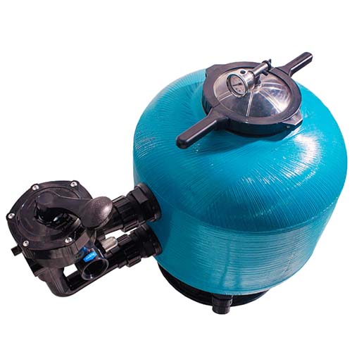 Fiberglass Sand Filter Swimming Pool Filtration Equipment Side Mounted Pool Filter with Easy Opening Handle And Wide