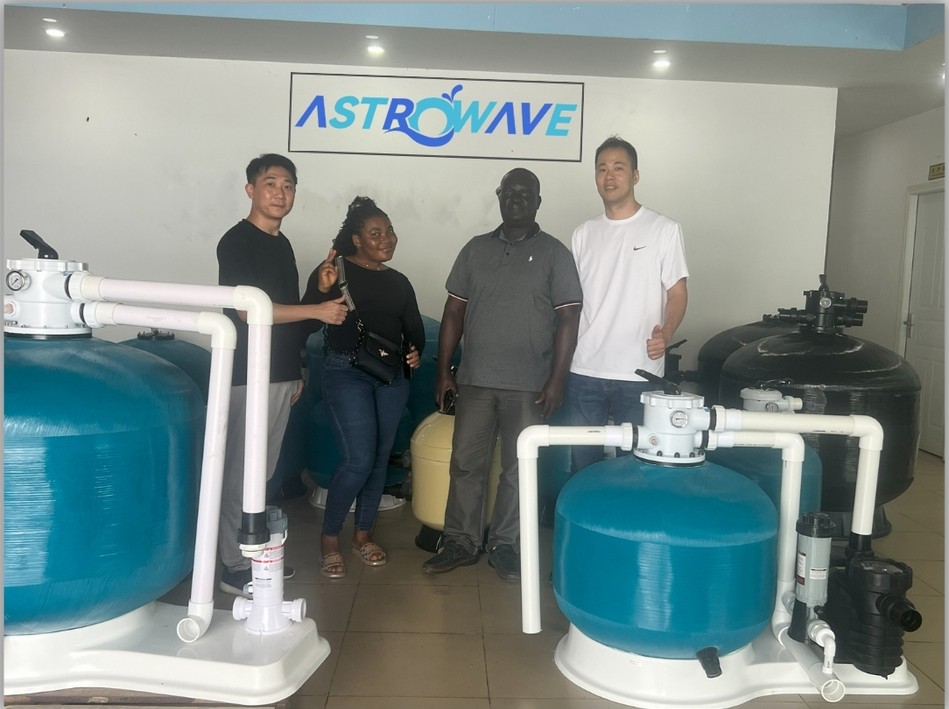 Strengthening Our Footprint in Africa –Meeting with William and His Wife in Astrowave Pool's Showroom