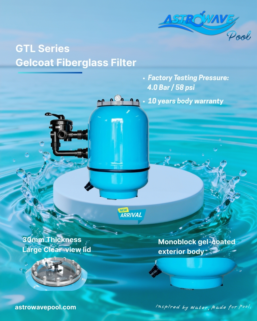 fiberglass sand filter