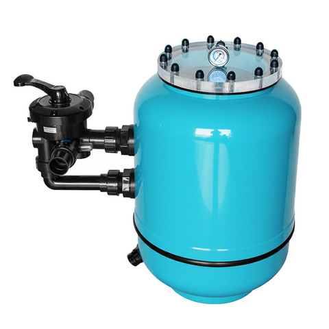 Deep Sand Bed Gel-Coated Fiberglass Filter with Large Clear-View Lid & Monoblock Base