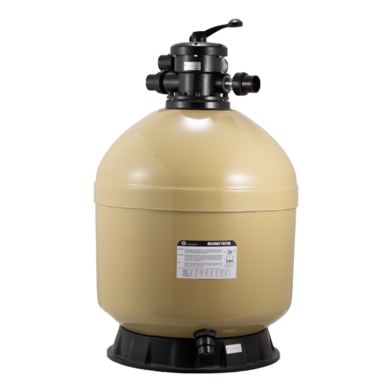 Gel-coated Fiberglass Filter with Top-Mount Multi-Function Valve for Filtration 