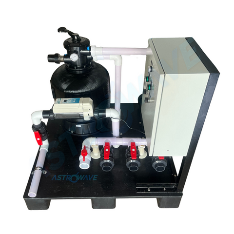 Compact All-in-One Pool System with Filtration & Disinfection