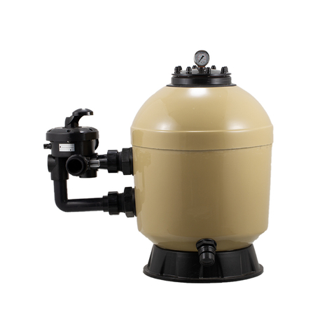 Gel-coated Fiberglass Filter with Side-Mount Multi-Function Valve for Water Circulation 