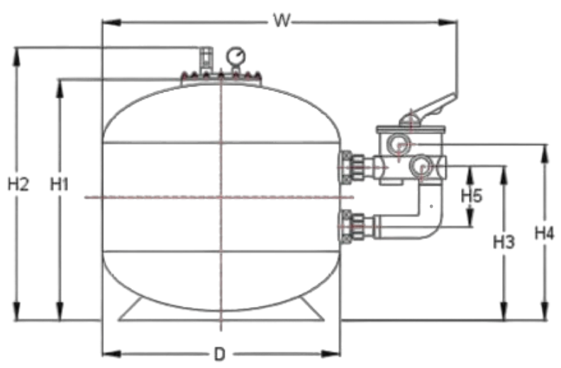 commercial sand pool filter